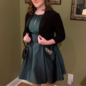 Blondie Cocktail Dress Deep Green
